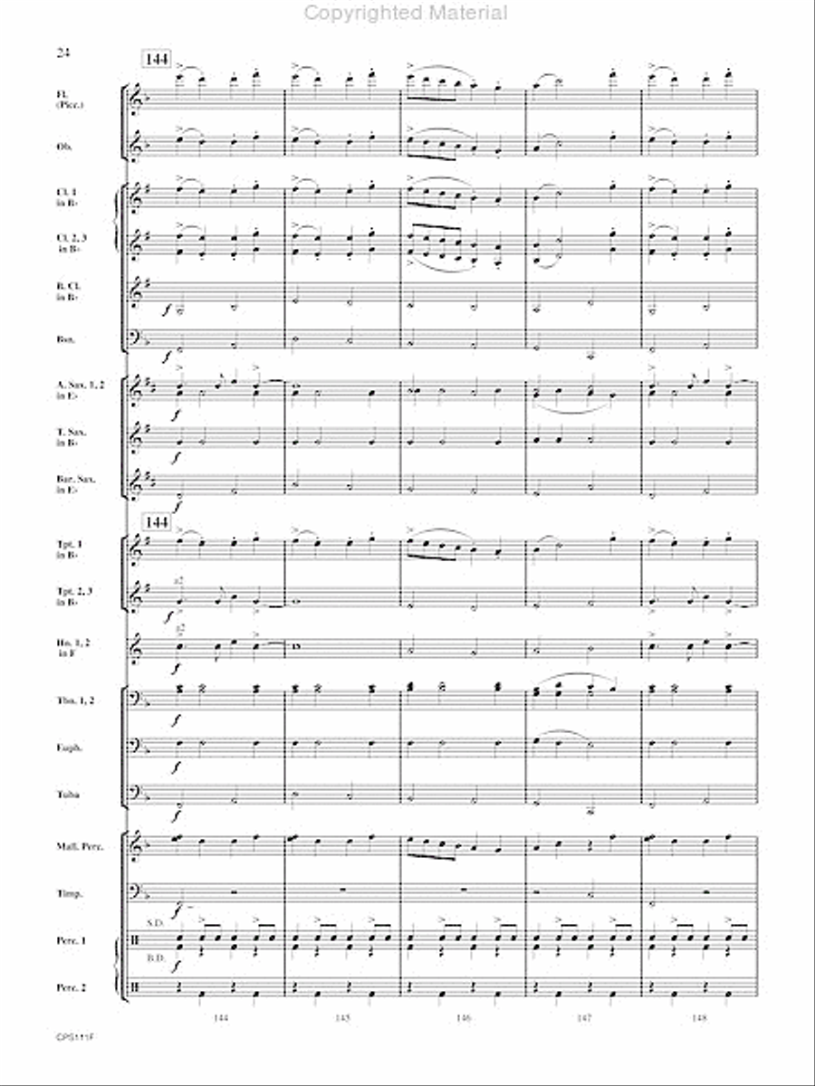 The Old Red Mill Concert Band scores gallery preview page 25