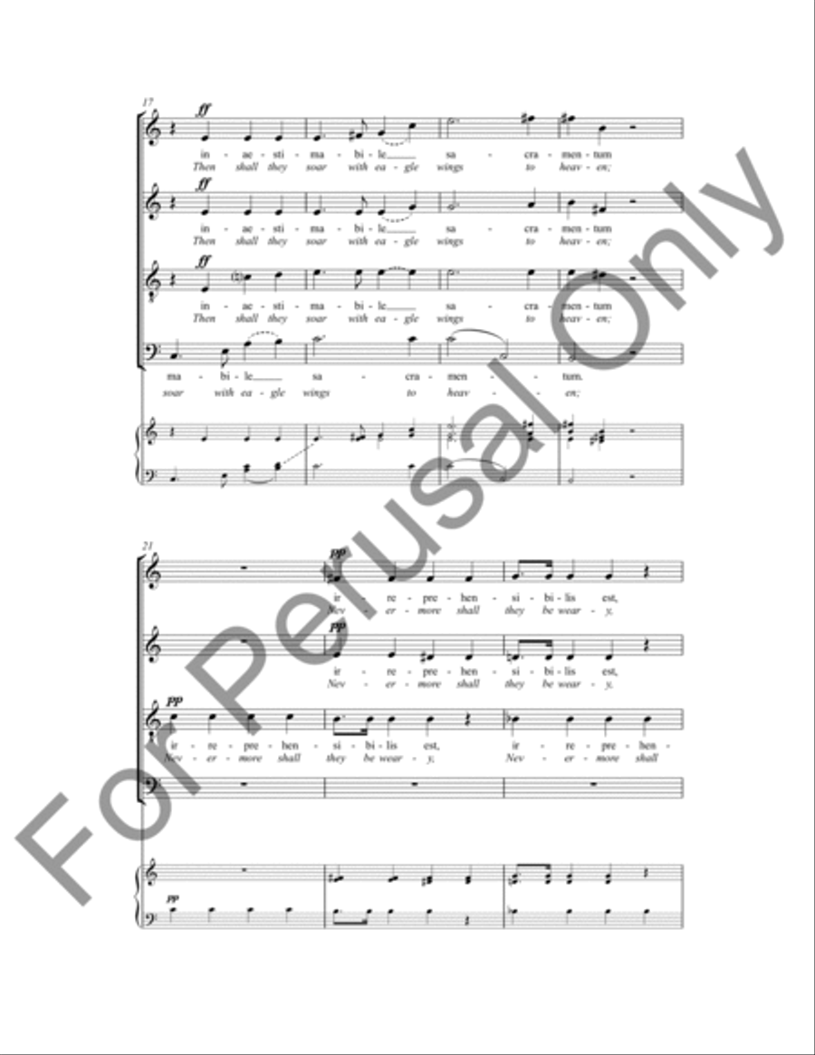 They Are Blessed 4-Part scores gallery preview page 4