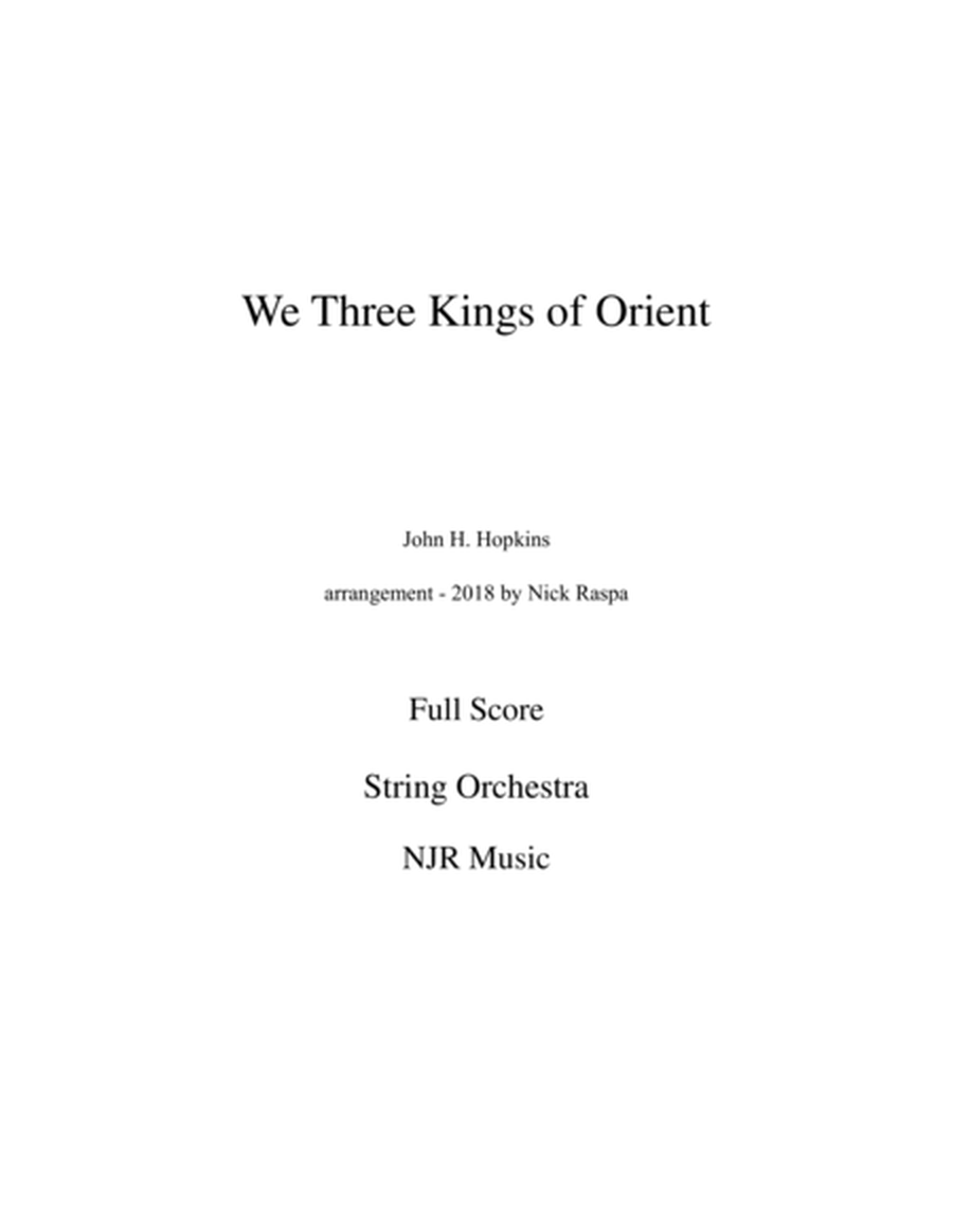 We Three Kings of Orient (string orchestra - swing) - Complete set image number null