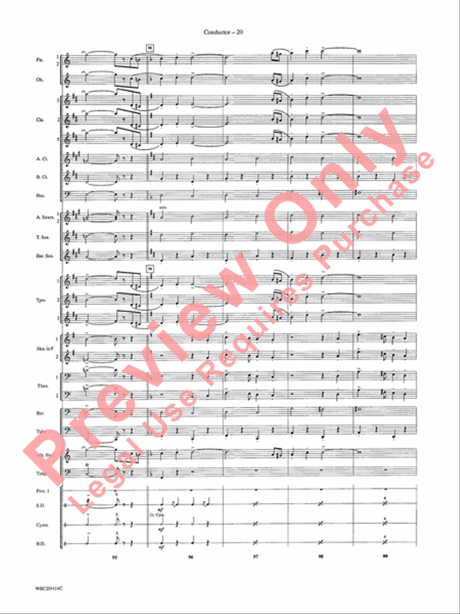 Strike Up the Band Concert Band scores gallery preview page 22