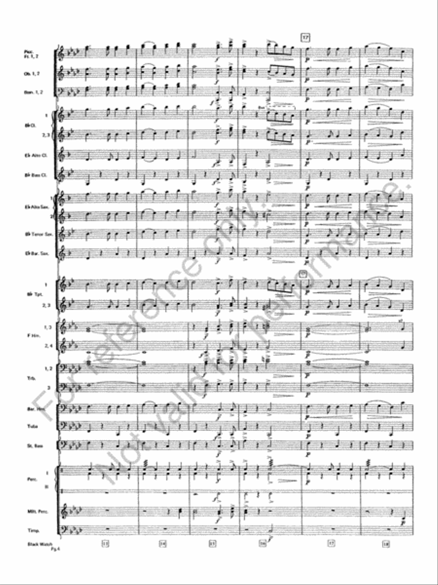 Black Watch Black Watch Concert Band scores gallery preview page 5