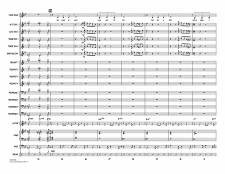 Lover Come Back to Me (Key: B-Flat) - Conductor Score (Full Score)