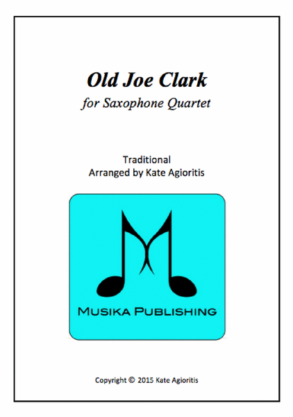 Old Joe Clark - for Saxophone Quartet image number null