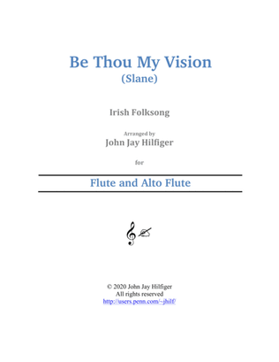 Book cover for Be Thou My Vision for Flute and Alto Flute