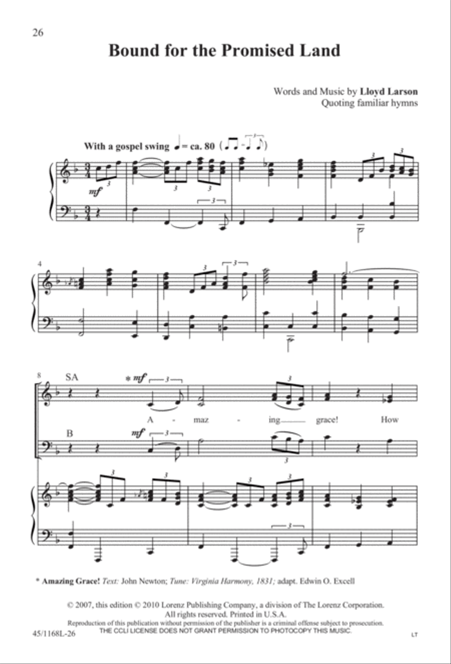 8 Anthems for About 12 Singers 3-Part scores gallery preview page 26