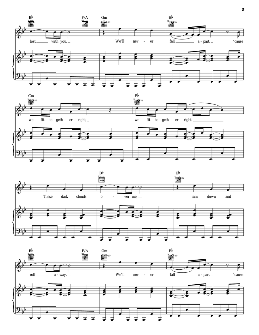 Two Pieces Two Pieces Acoustic Guitar scores gallery preview page 3