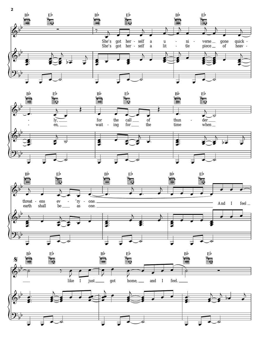 Ray Of Light Ray Of Light Piano, Vocal, Guitar scores gallery preview page 2