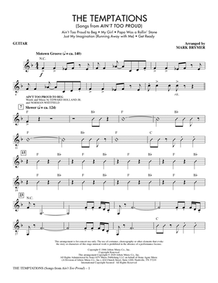 Book cover for The Temptations (Songs from Ain't Too Proud) (arr. Mark Brymer) - Guitar