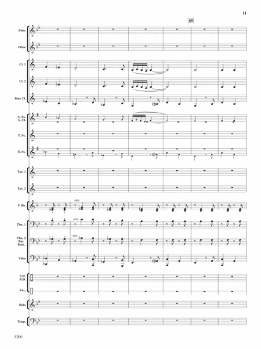 Los Banditos Concert Band scores gallery preview page 11