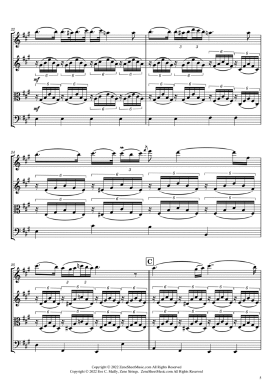 Ave Maria - Franz Schubert (String Trio) String Trio scores gallery preview page 5