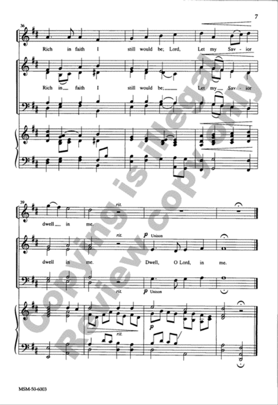 More Like Jesus More Like Jesus 4-Part scores gallery preview page 6