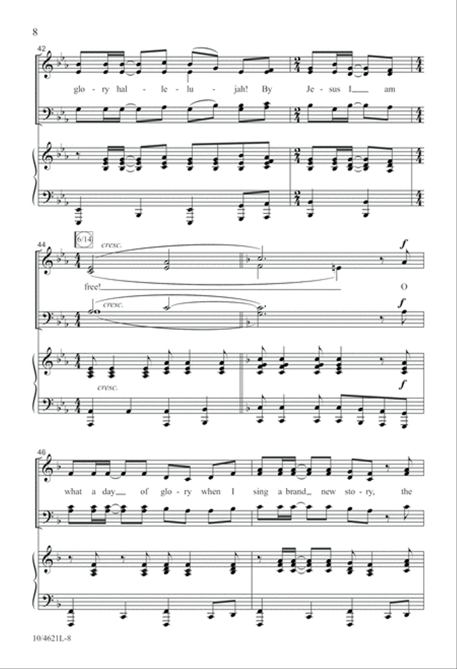 O Victory in Jesus 4-Part scores gallery preview page 9