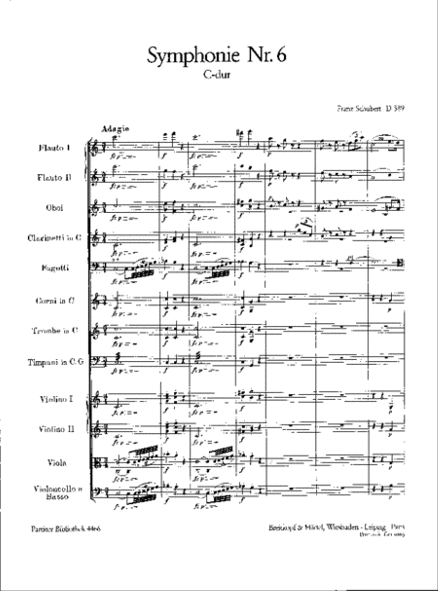 Symphony No. 6 in C major D 589 Orchestra scores gallery preview page 2