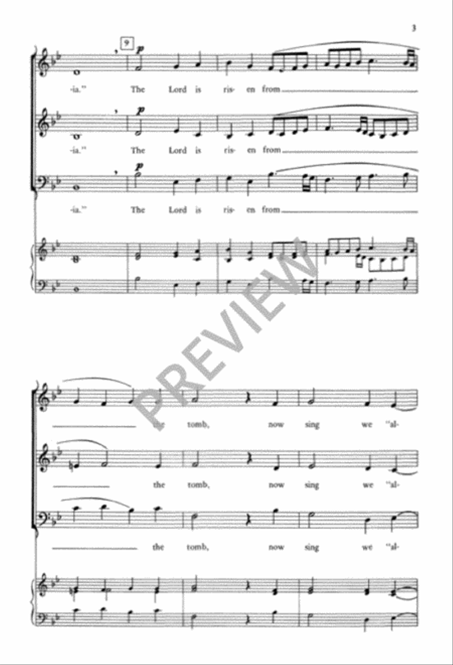 The Lord Is Risen The Lord Is Risen 3-Part scores gallery preview page 4