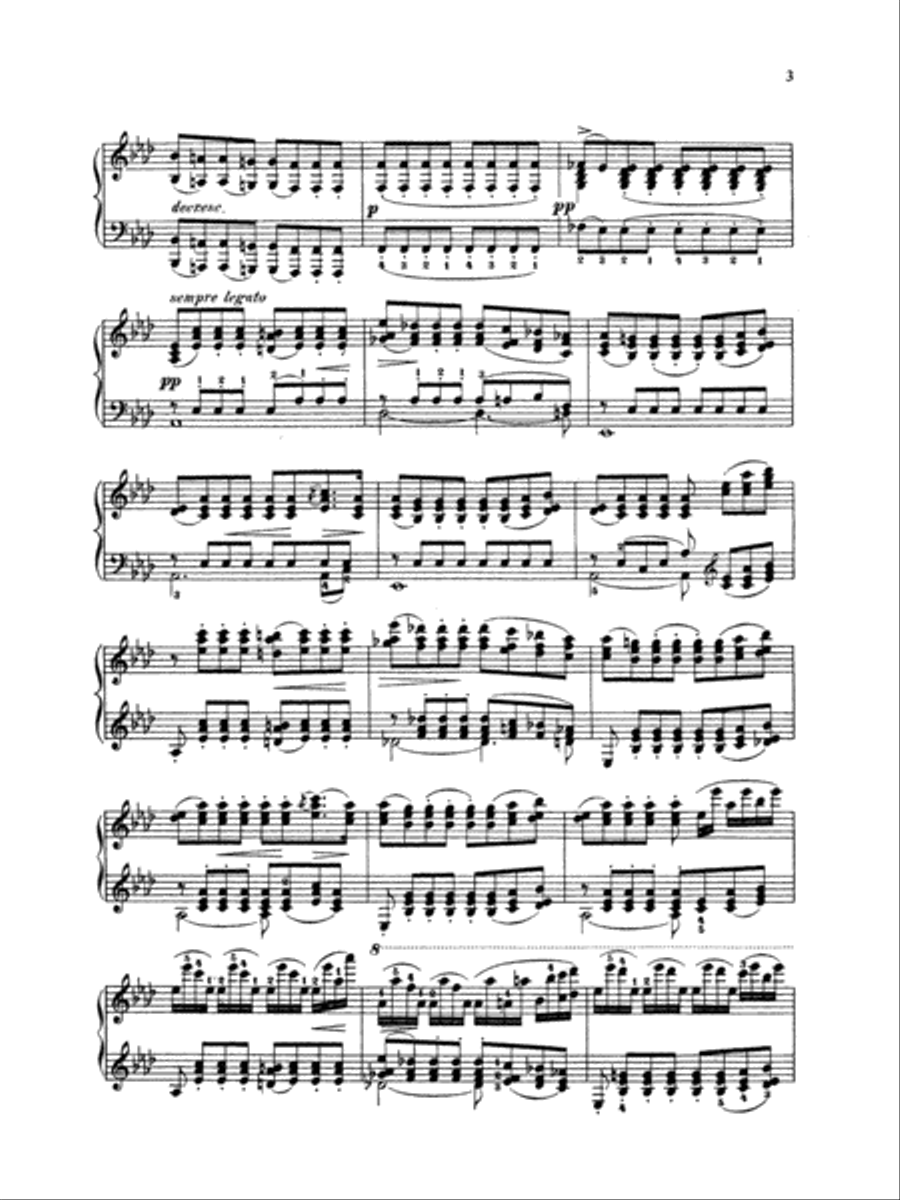 Schubert: Four Impromptus, Op. 142 (Ed. Giuseppe Buonamici) Piano Solo scores gallery preview page 3