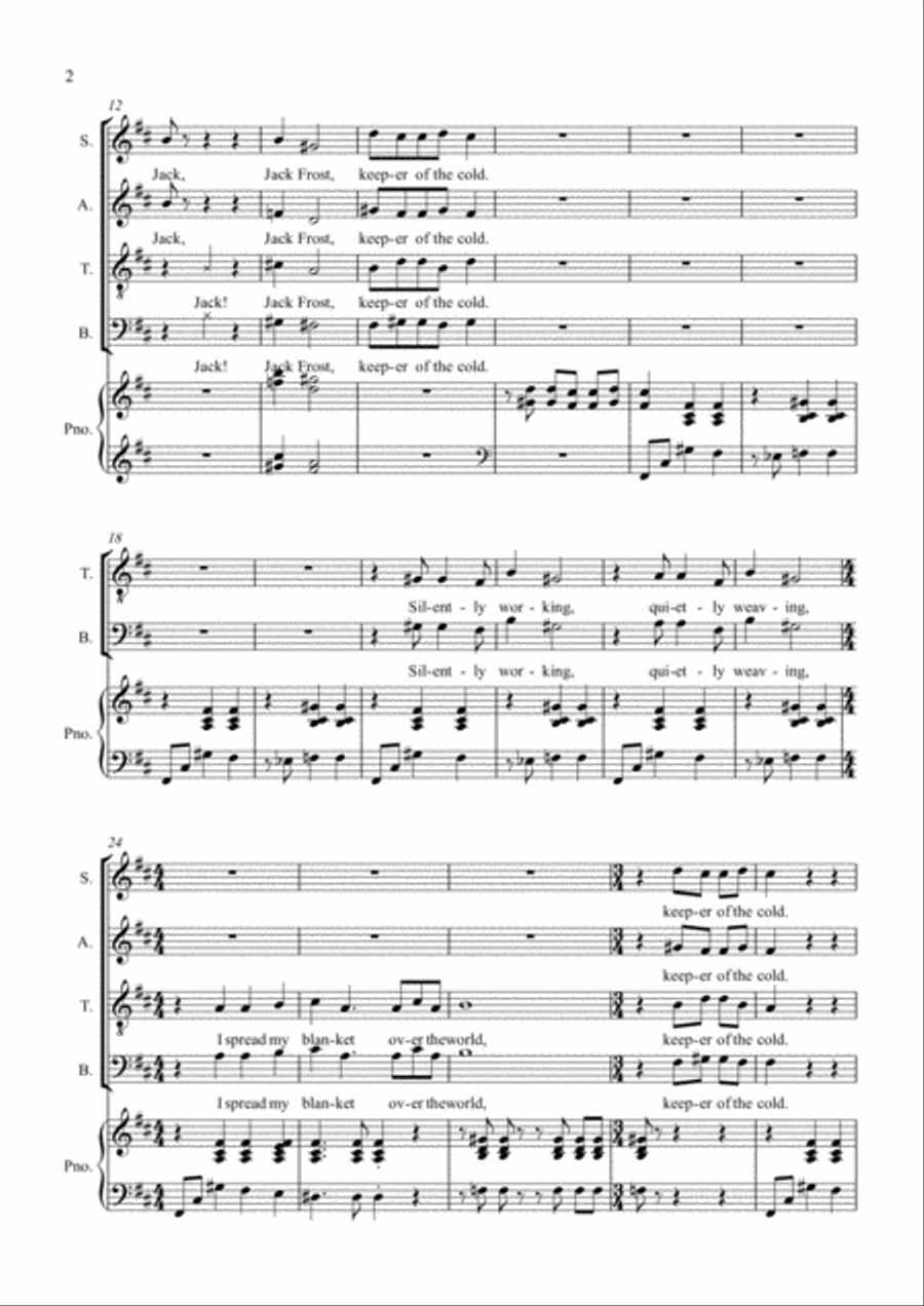 Keeper Of The Cold 4-Part scores gallery preview page 2