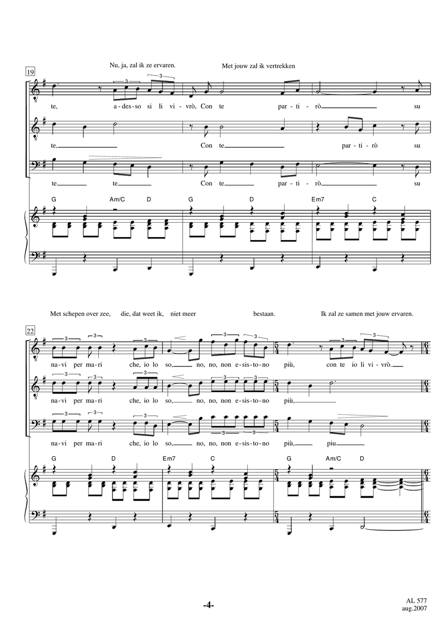 Con Te Partiro (Time To Say Goodbye) TTBB scores gallery preview page 4