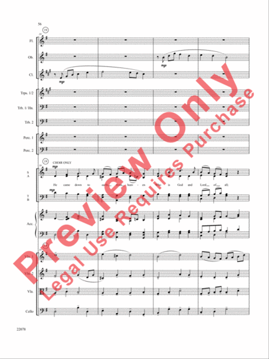 A Christmas Carol (Instrumental Parts) Choir scores gallery preview page 57