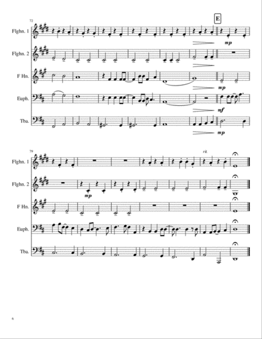 Streets Of London Brass Ensemble scores gallery preview page 6