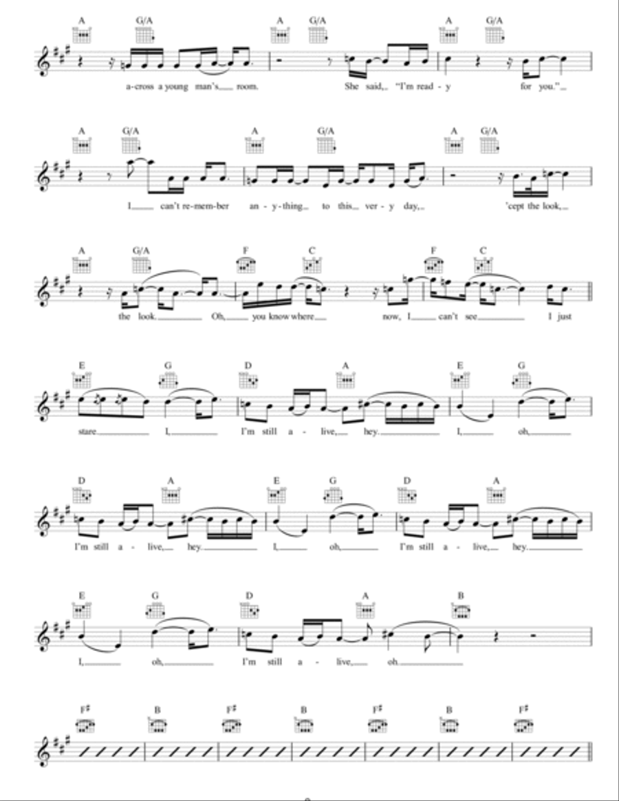 Alive Piano scores gallery preview page 2