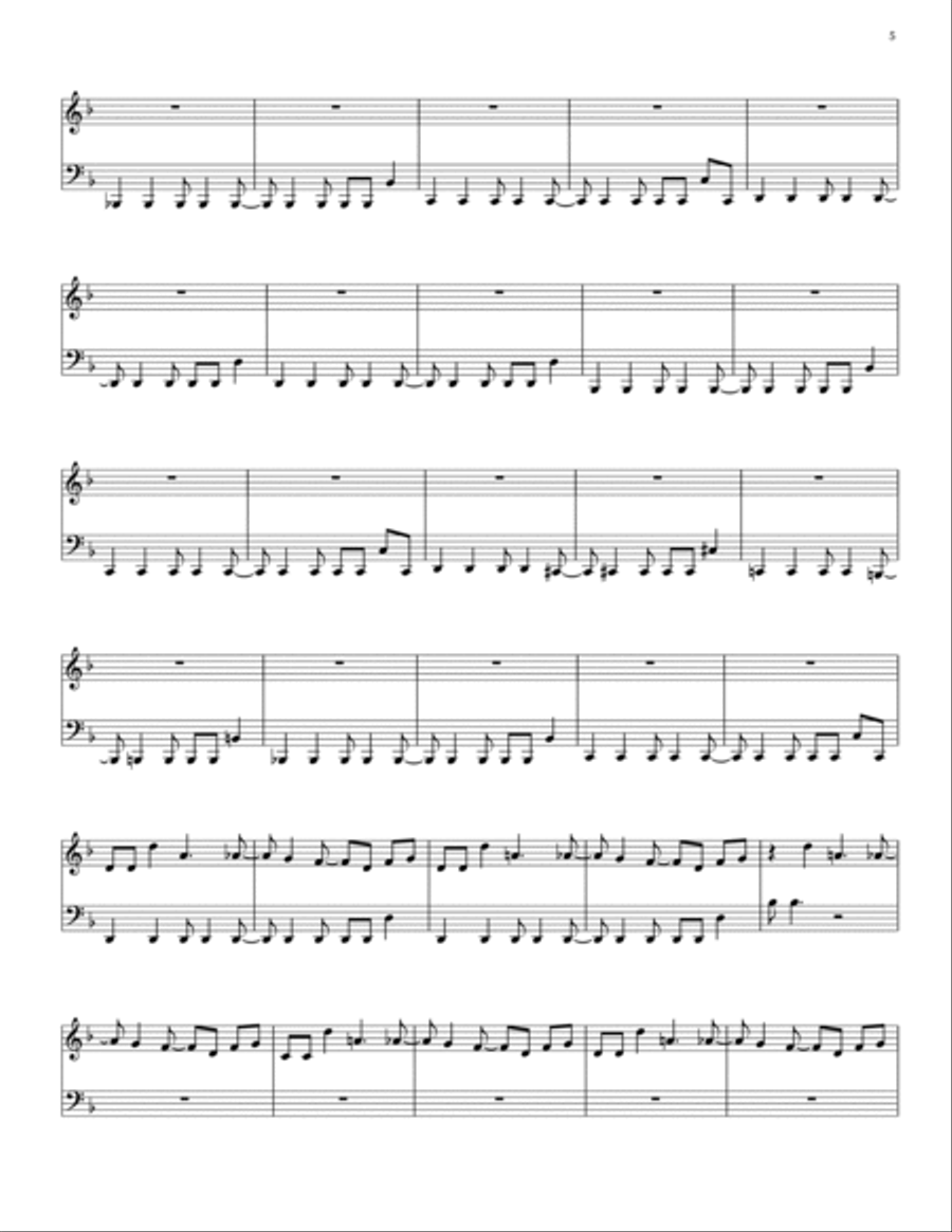 Megalovania Megalovania Part scores gallery preview page 5