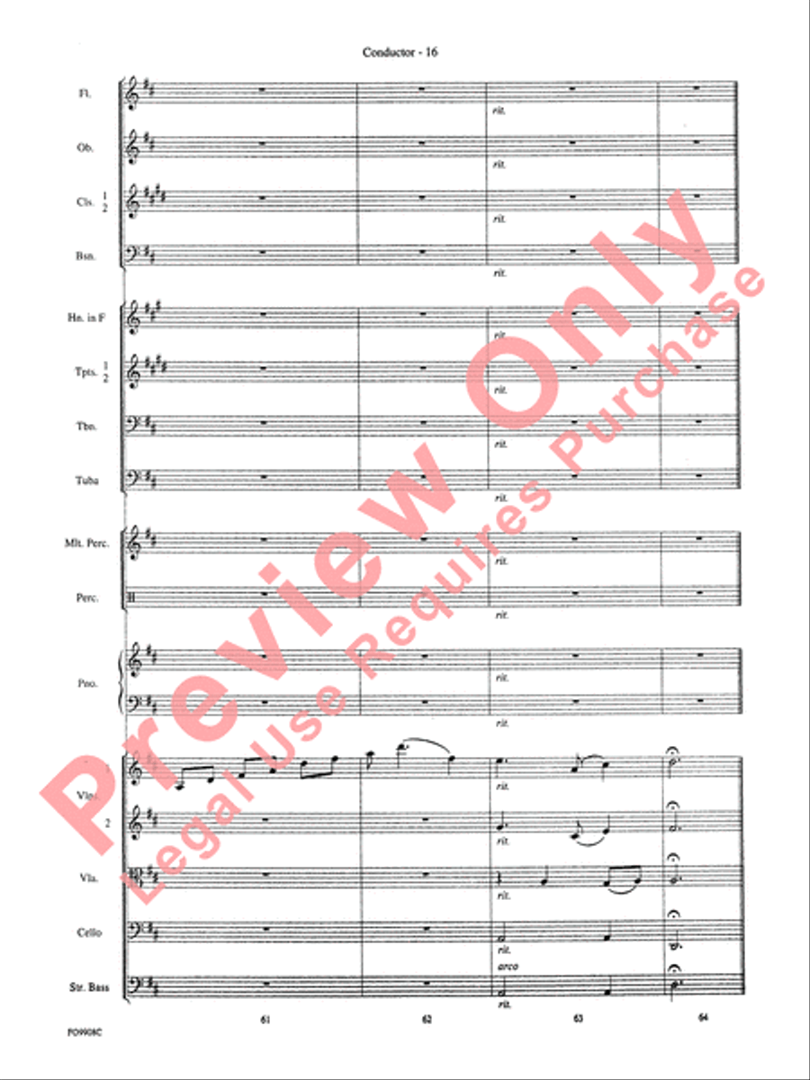 Ashokan Farewell Full Orchestra scores gallery preview page 19