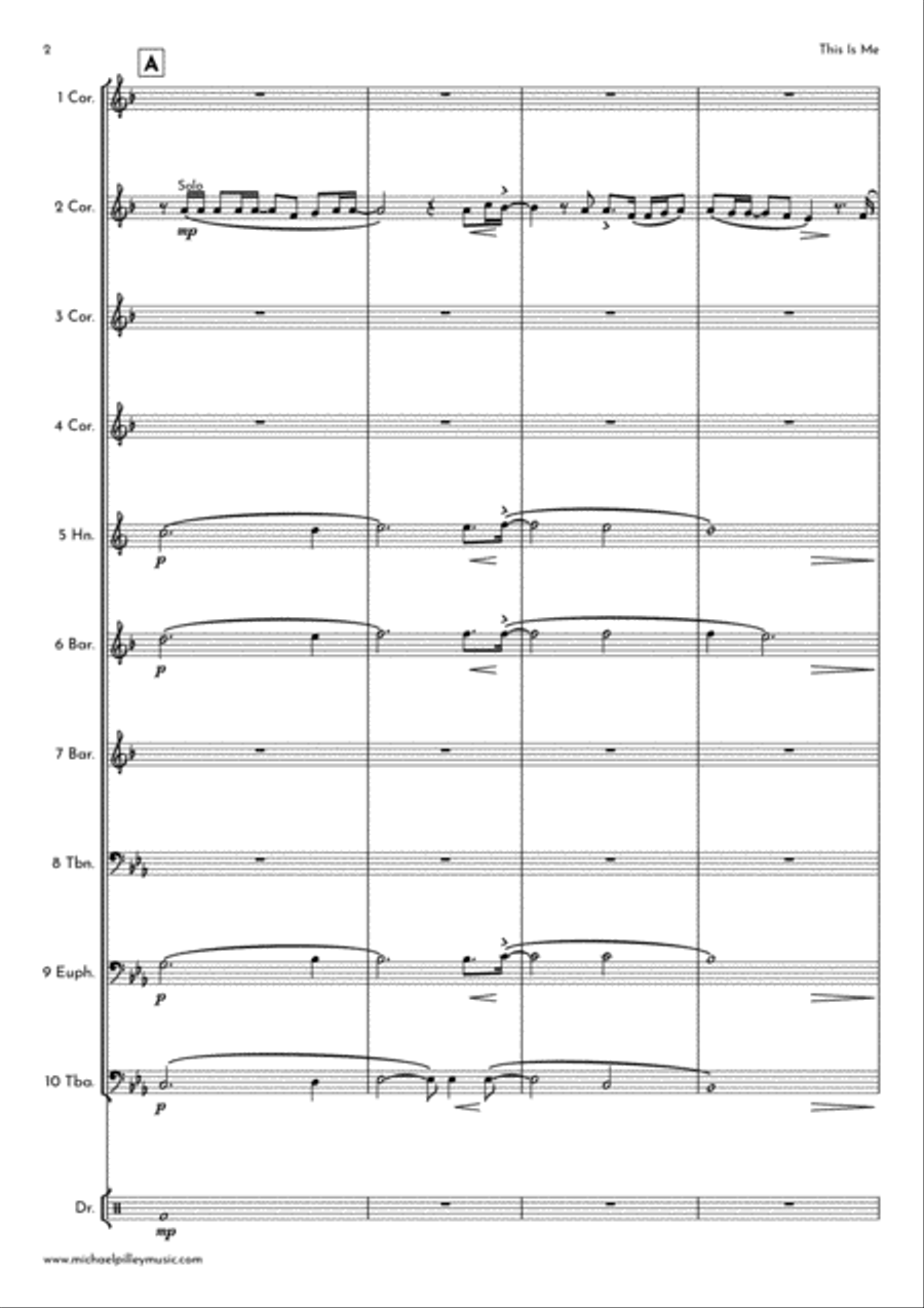 This Is Me Brass Ensemble scores gallery preview page 3