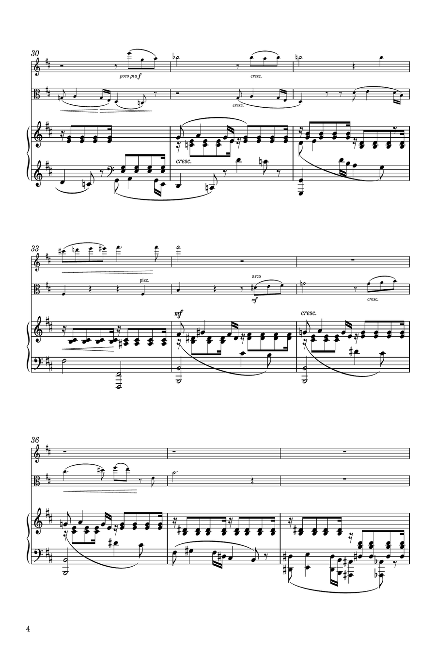 Mel Bonis: Soir! Matin! Trio for Piano, Violin and Viola Piano Trio scores gallery preview page 5