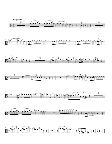 Wagenseil Quartet #4 for 2 Violas, Cello and Bass