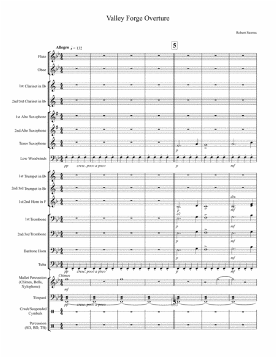 Valley Forge Concert Band scores gallery preview page 3