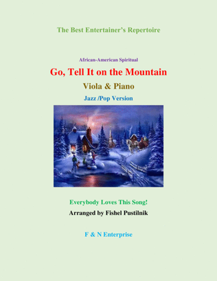 Piano Background for "Go, Tell It On The Mountain"-Viola and Piano