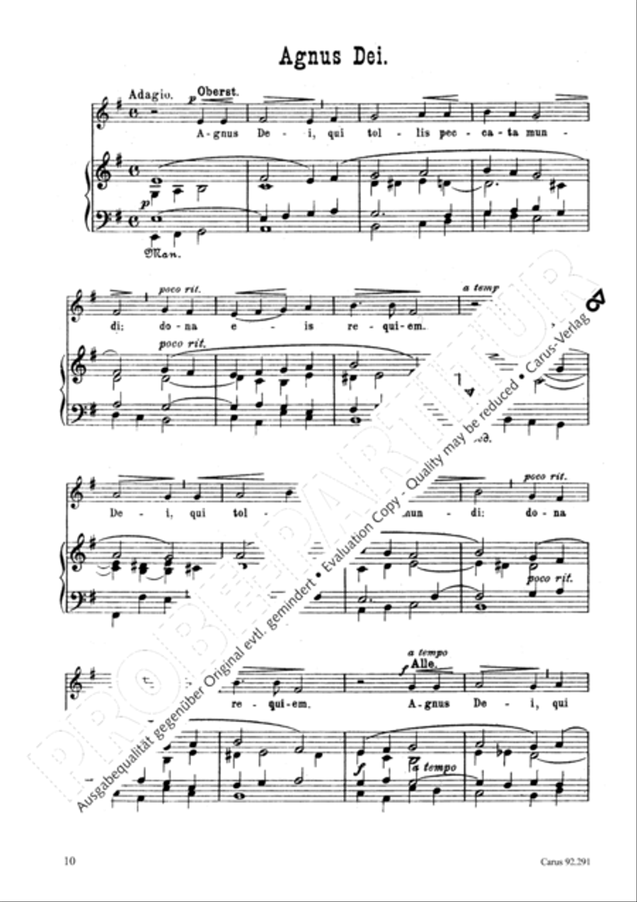 Requiem Unison Choir scores gallery preview page 11