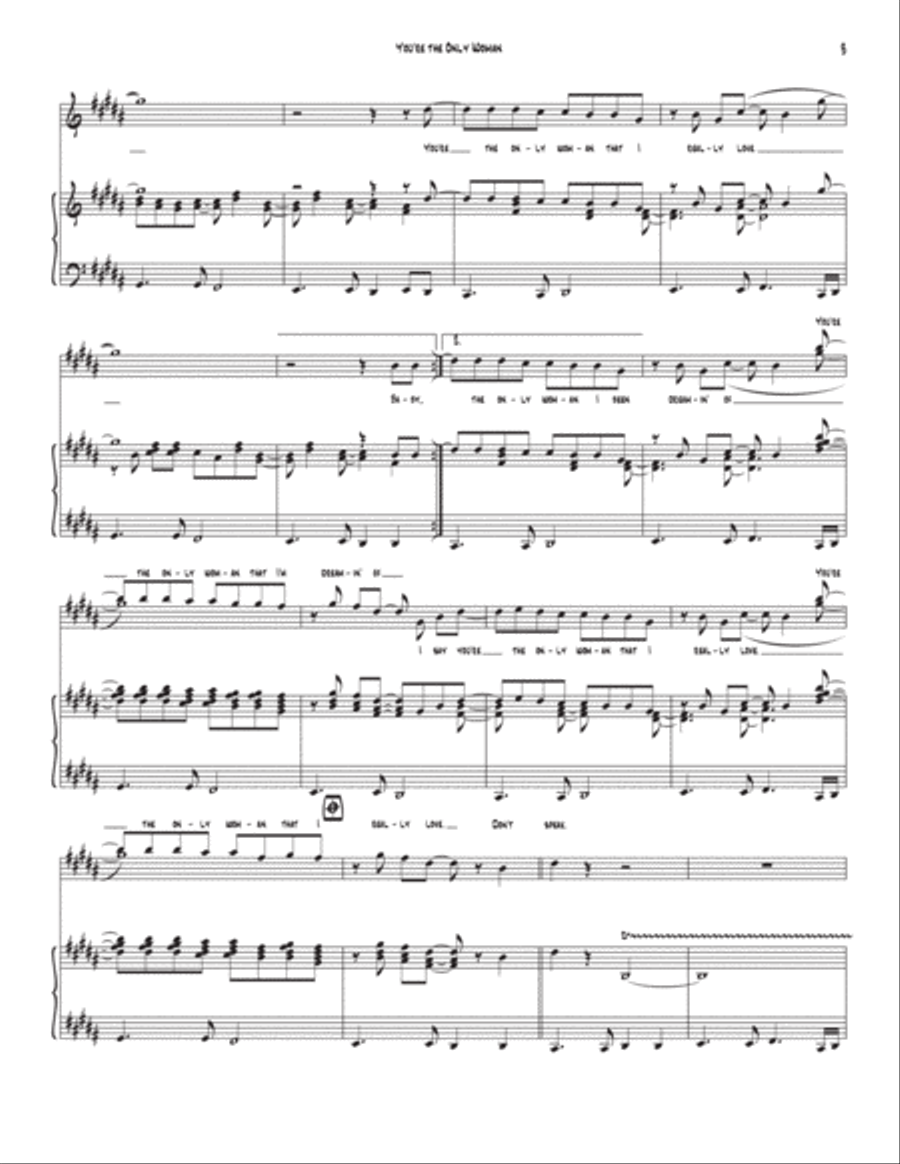You're The Only Woman Voice scores gallery preview page 3