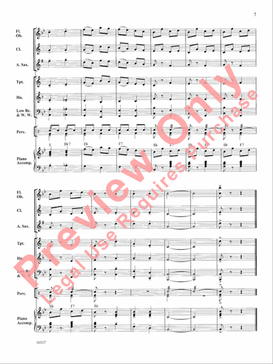Can-Can Concert Band scores gallery preview page 8