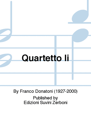 Book cover for Quartetto Ii
