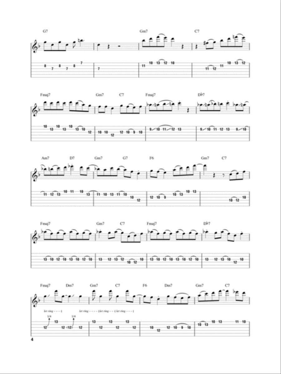 Somebody Loves Me Electric Guitar scores gallery preview page 4