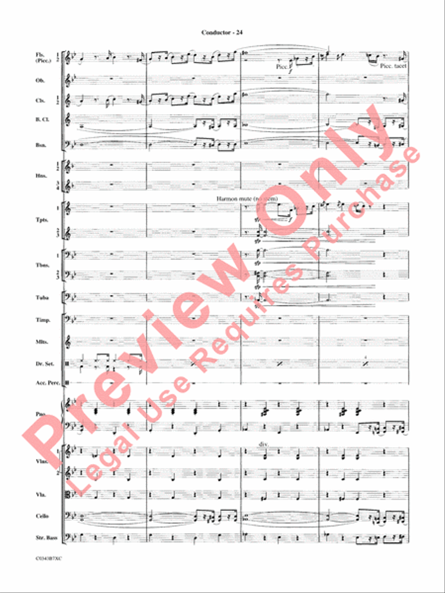 A Tribute to Henry Mancini Full Orchestra scores gallery preview page 27