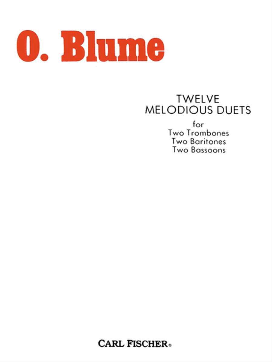 Twelve Melodious Duets Bassoon scores gallery preview page 1