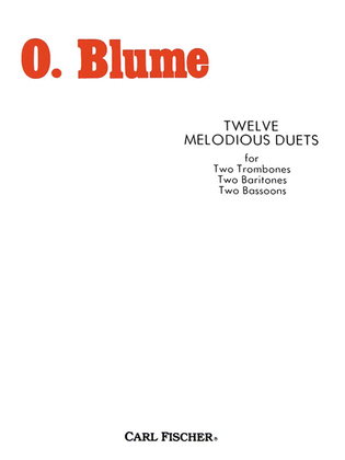 Book cover for Twelve Melodious Duets
