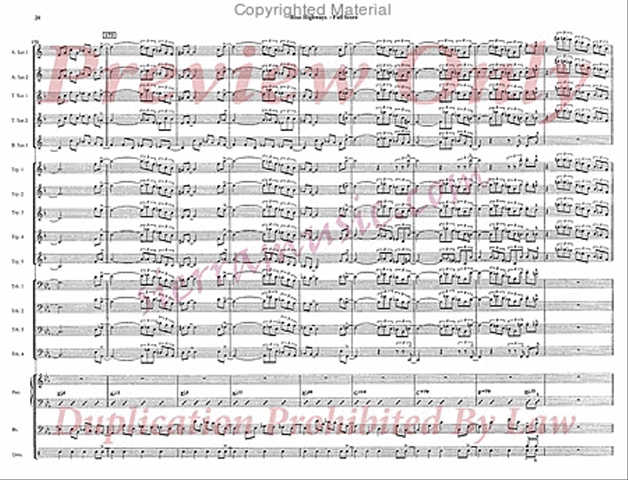 Blue Highways Blue Highways Jazz Ensemble scores gallery preview page 21