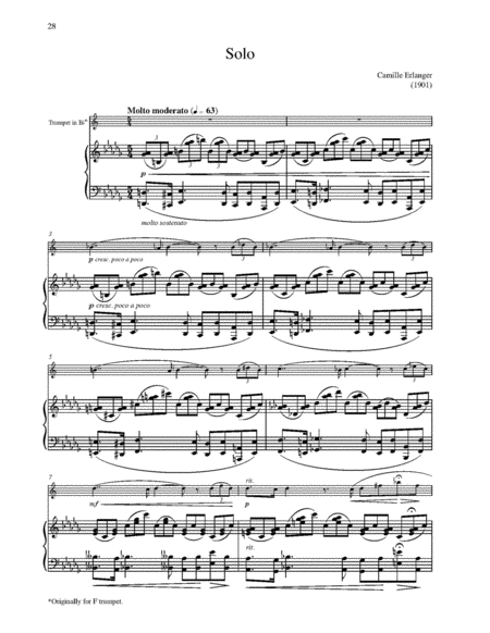 Contest Pieces for Trombone and Piano Piano Accompaniment - Sheet Music