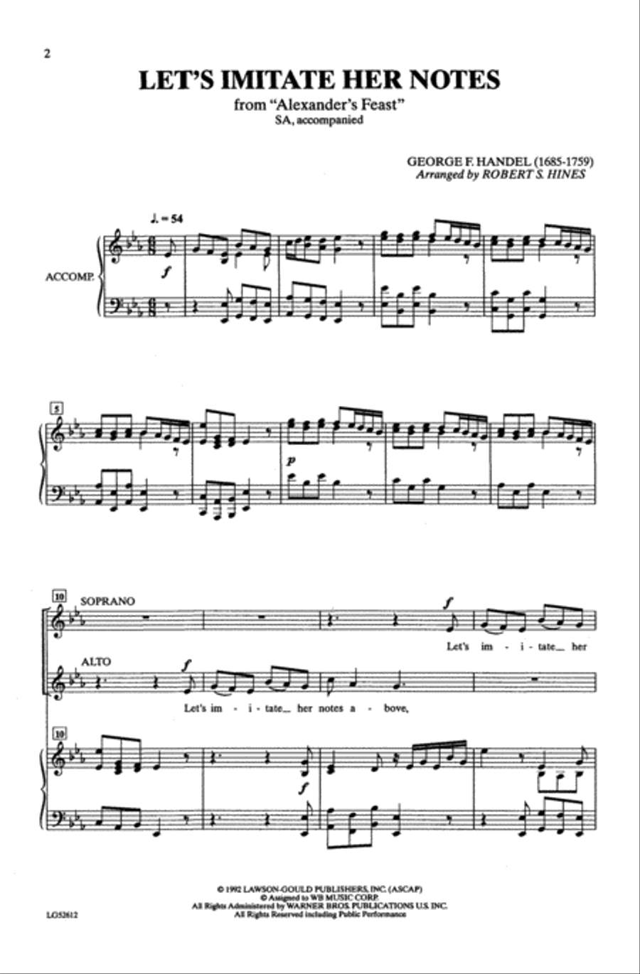 Let's Imitate Her Notes Let's Imitate Her Notes 2-Part scores gallery preview page 9