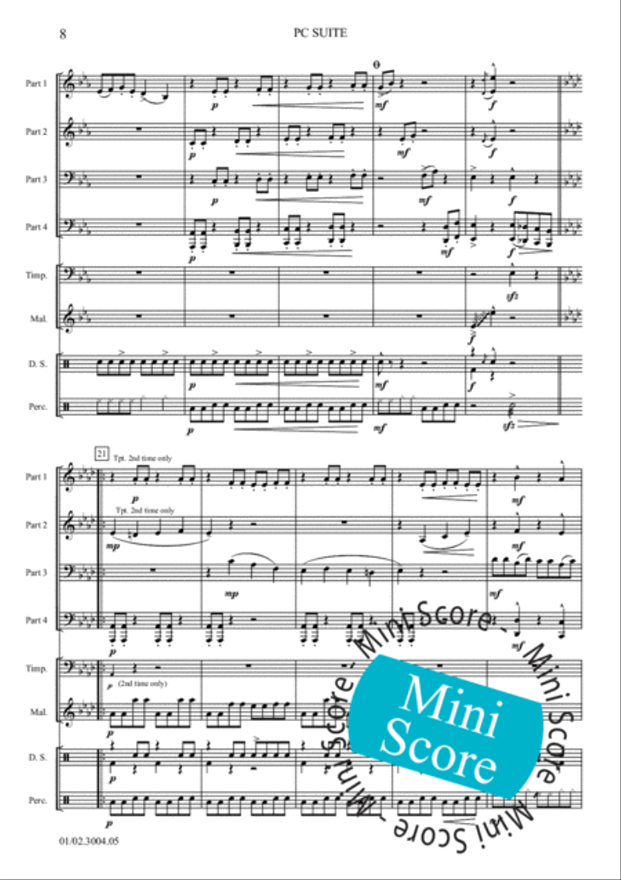 PC Suite Fanfare Band scores gallery preview page 12