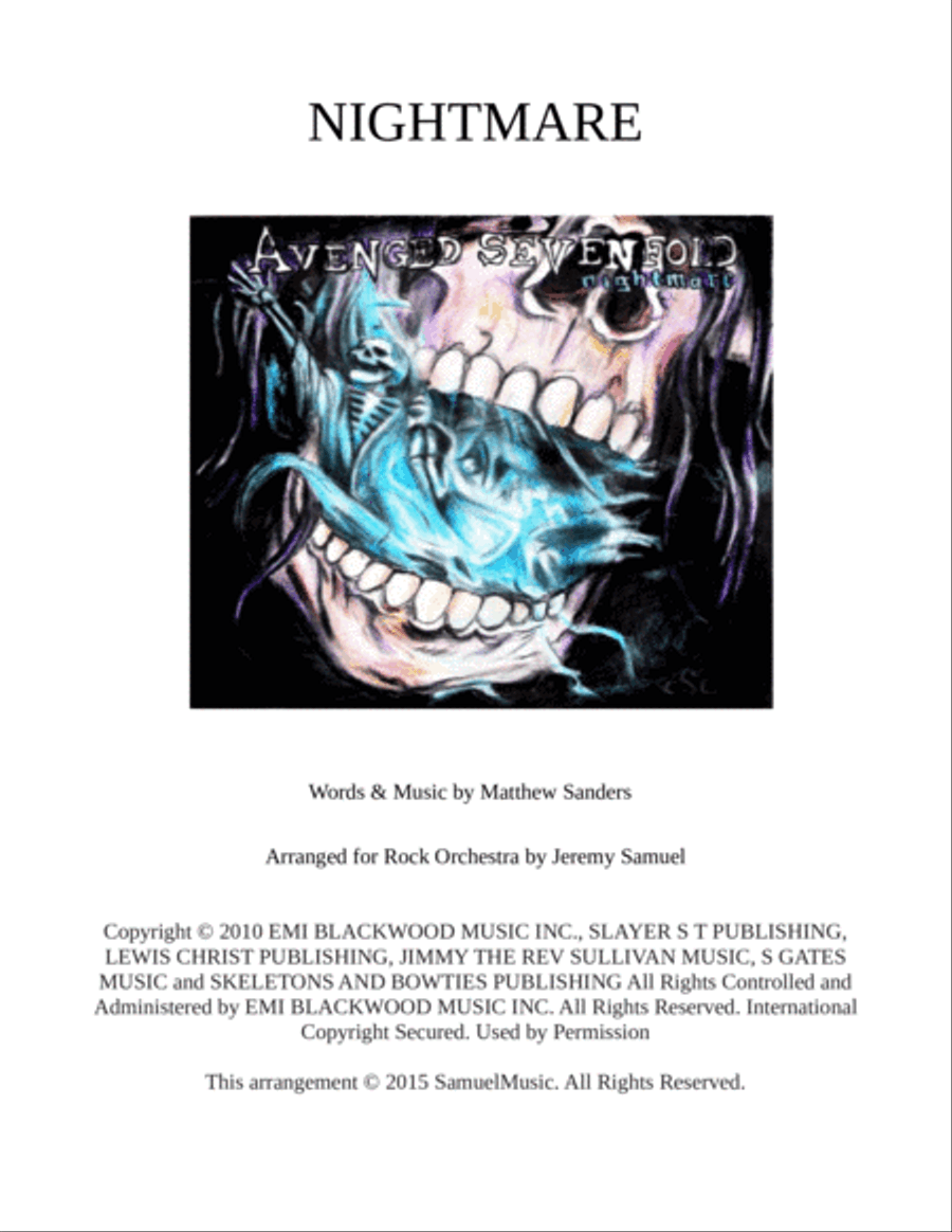 Nightmare Large Ensemble scores gallery preview page 1