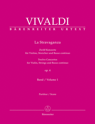 Book cover for La Stravaganza, op. 4