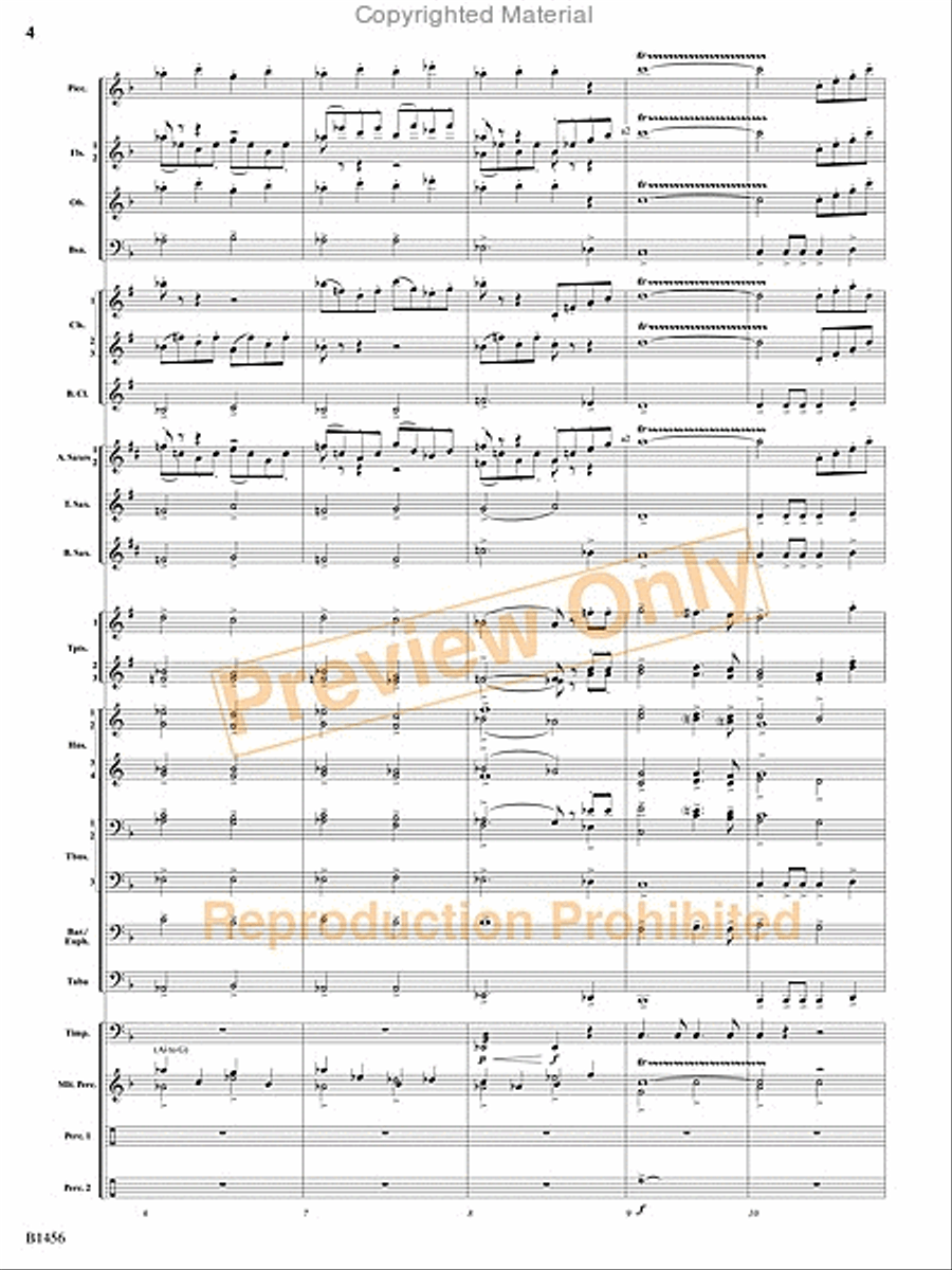 Overture to a Winter Celebration Concert Band scores gallery preview page 39