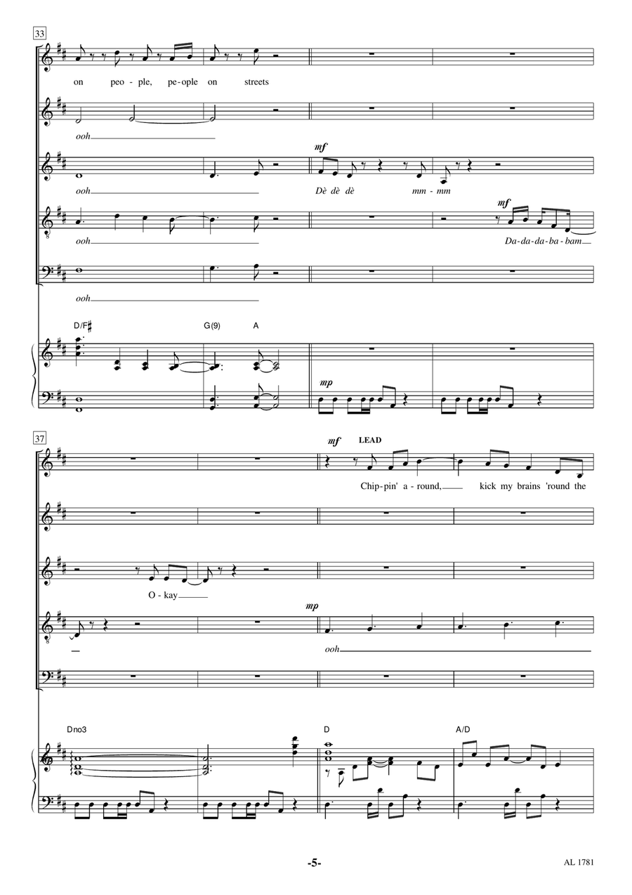 Under Pressure Choir scores gallery preview page 5