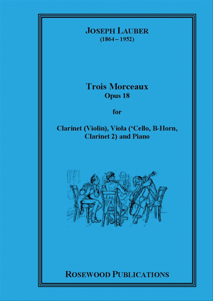 Trois Morceaux A Clarinet scores gallery preview page 1