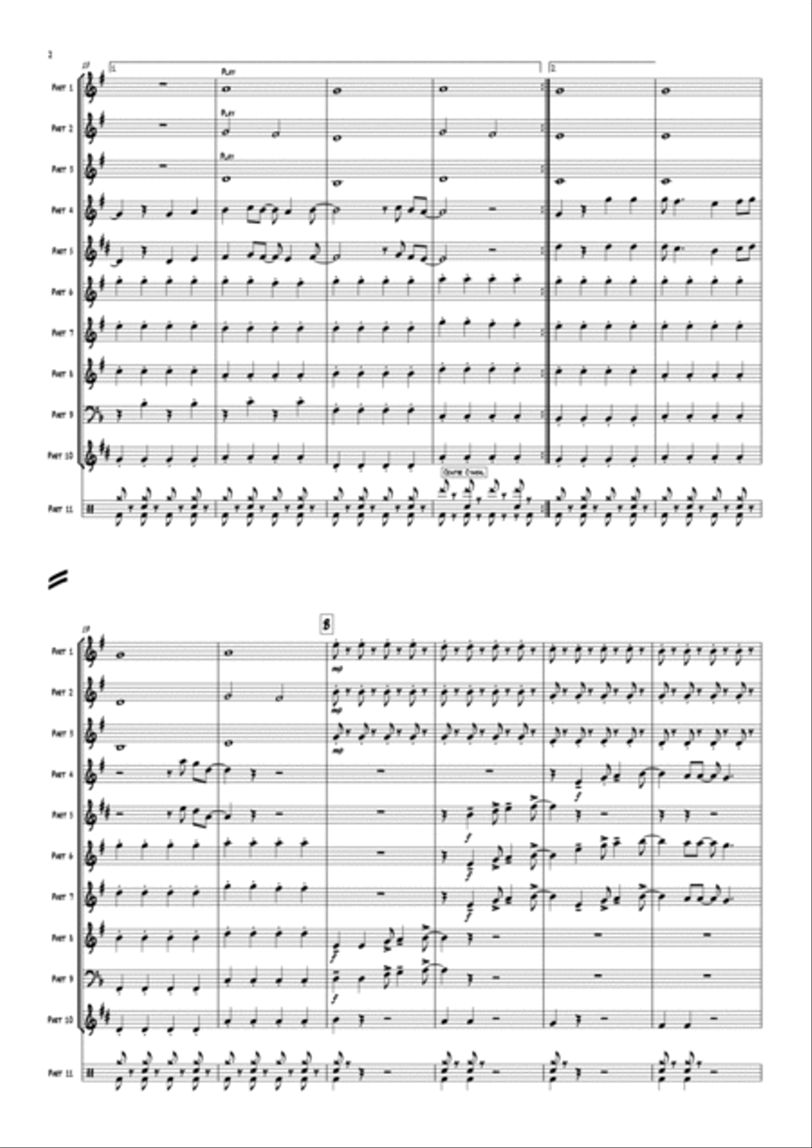 Mr. Blue Sky Small Ensemble scores gallery preview page 4