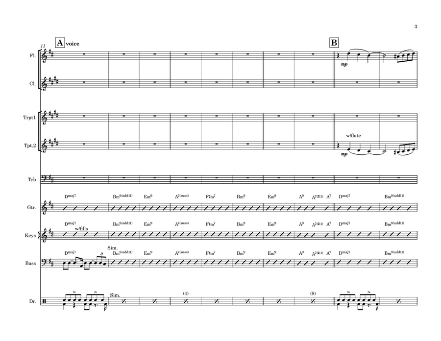 Sapore Di Sale Large Ensemble scores gallery preview page 3